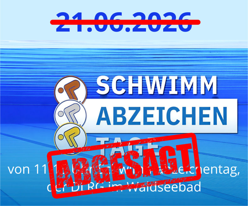 Plakat Schwimmanzeichentag